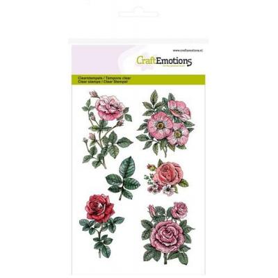 CraftEmotions Clear Stamps - Botanical Rose Garden 2